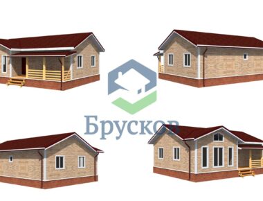 проекты домов из бруса для проживания