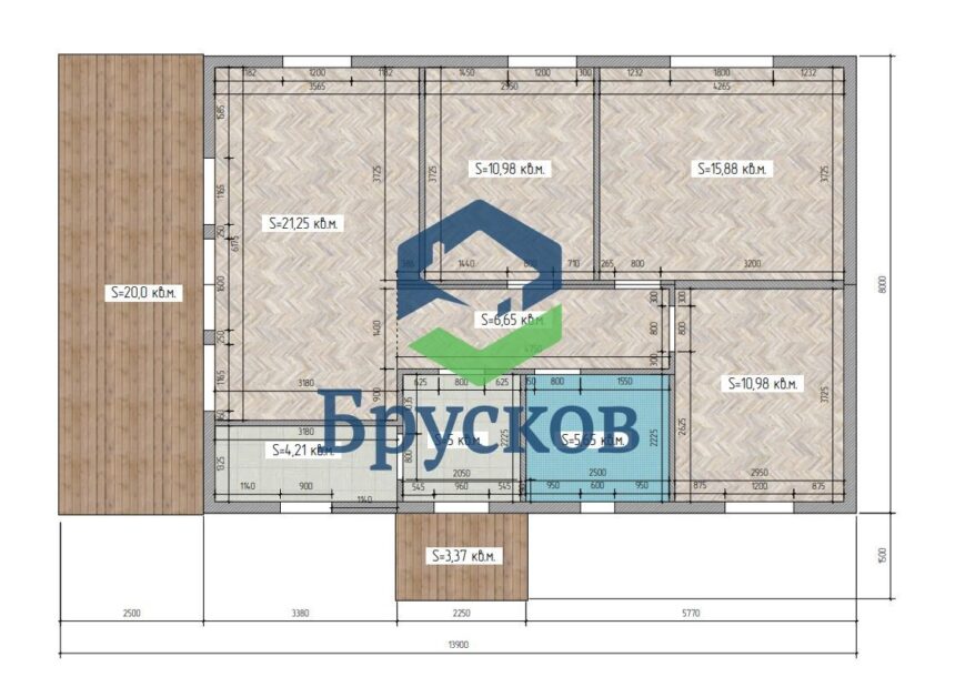 дом из бруса под ключ цена