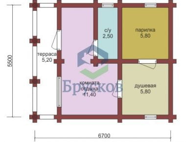 пристроенная баня